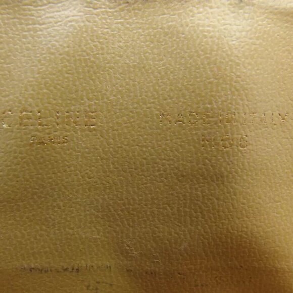 CELINE Clutch Bag Macadam Beige PVC ?~ Leather Authentic USED T19330 - Picture 9 of 9